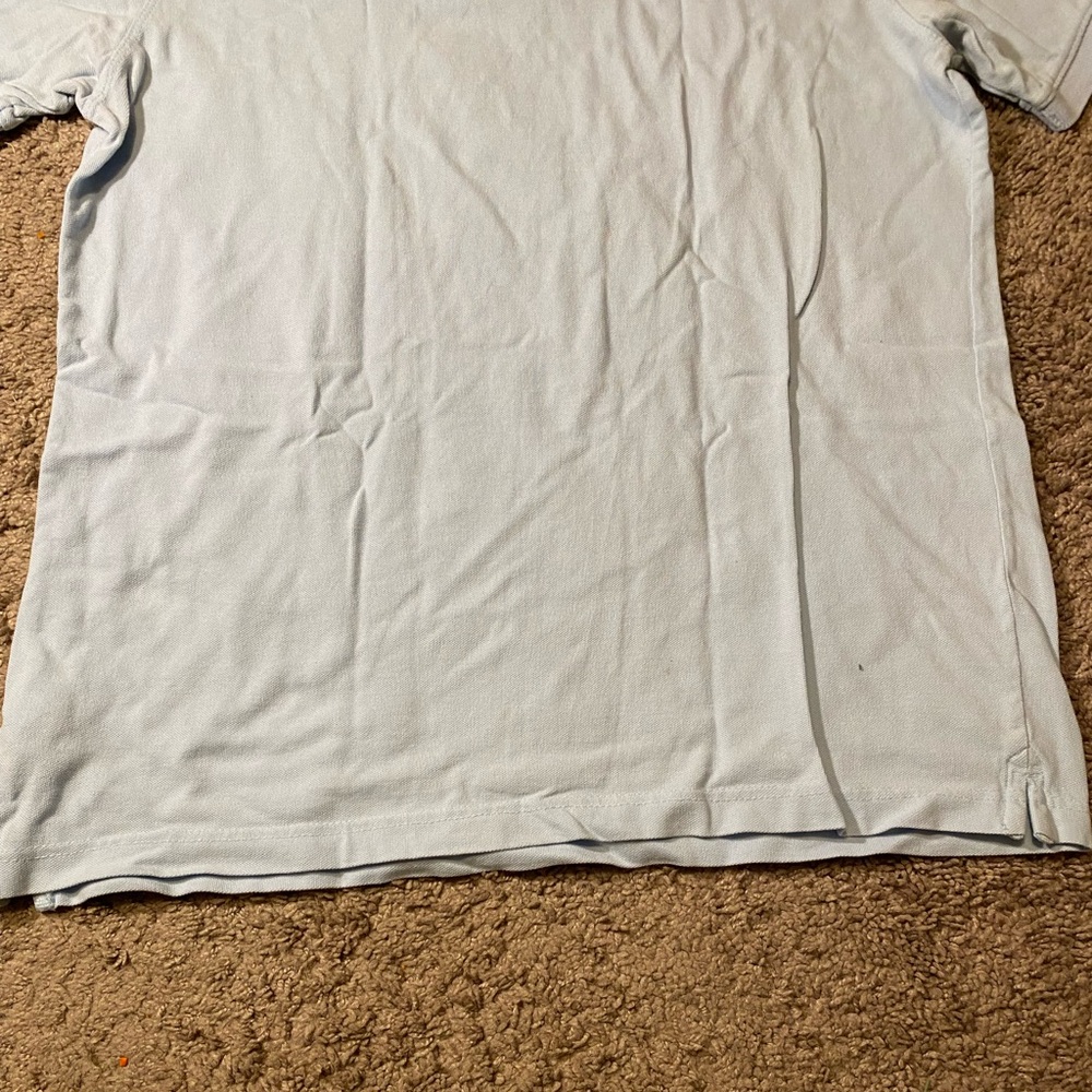 Banana Republic Adult Mens Size Large Polo Blue Golf Work Outdoor Summer Shirt - Picture 9 of 9